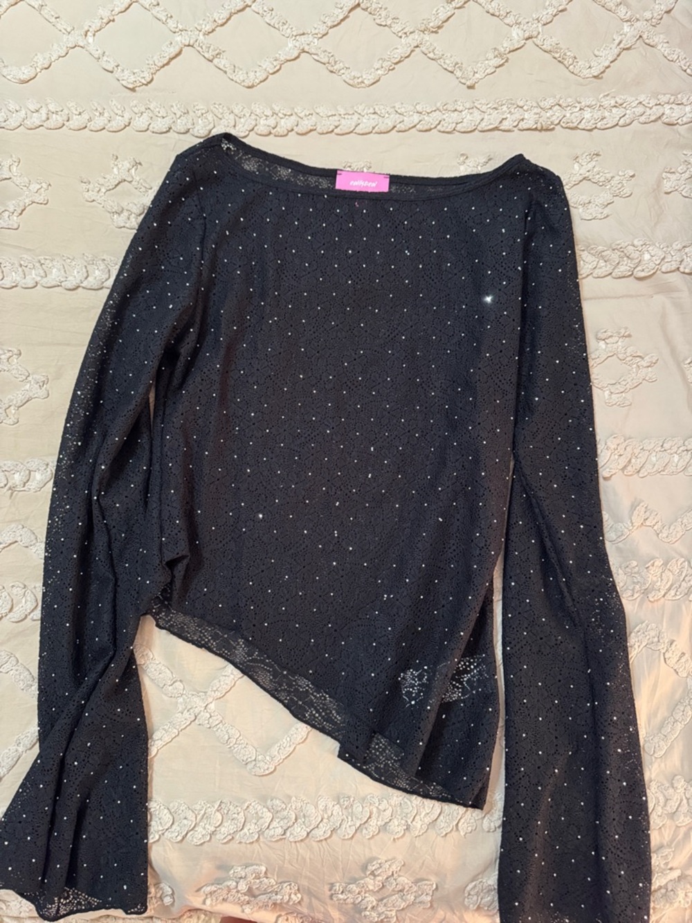 edikted mesh sparkle top